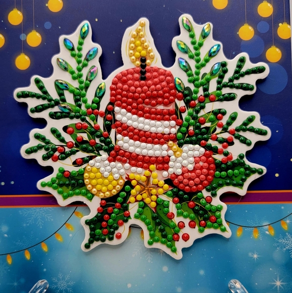 Christmas Candle Card 3D - Picture 3 of 6